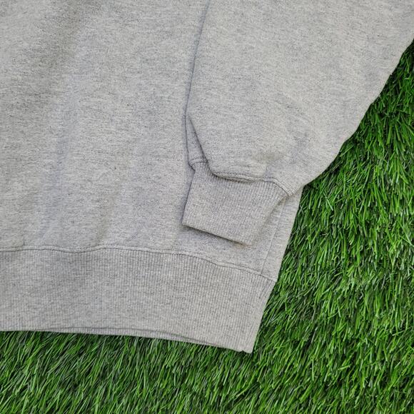 Champion C-Logo Sweatshirt Large 23x25 Baggy Cropped Gray - Picture 12 of 12